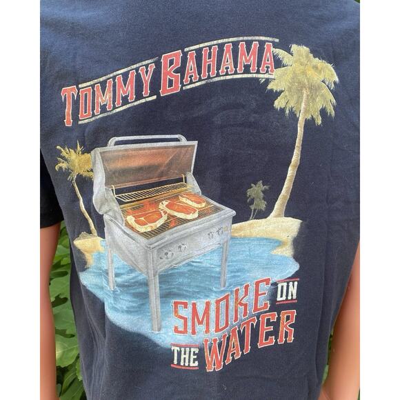 Tommy Bahama Beach Cozy Fun In The Sun Smoke On The Water T-Shirt Size Small - Picture 2 of 7